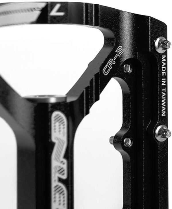 Lixada Pédales de vélo en alliage d’aluminium – noir/rouge – Image 2
