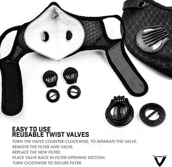 Masque Anti-Poussière Réutilisable HONYAO – Bicyclette Moov’Up – Image 7