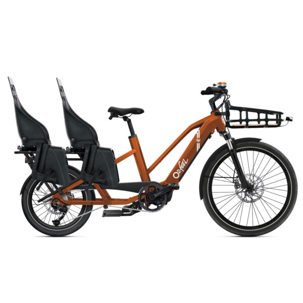 Vélo cargo électrique O2feel Equo Cargo Roland-Garros – Image 3