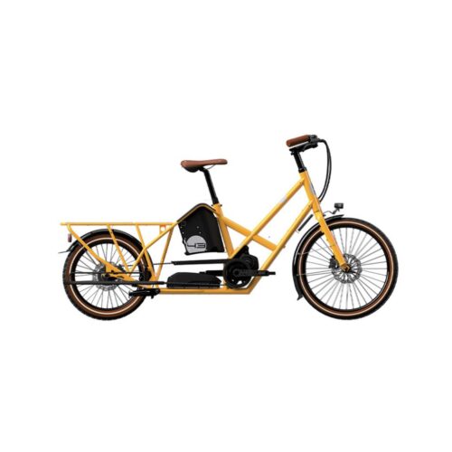 Vélo cargo longtail électrique Bike43 Performance – Jaune Taxi